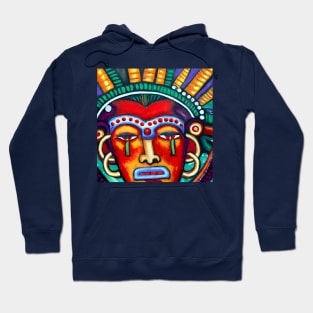 Colorful Mexican God Painting Hoodie